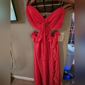 Pink/ coral fashion nova dress